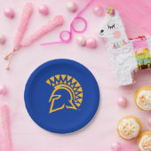 サンノゼの州のSpartansの水玉模様パターン ペーパープレート (パーティー)