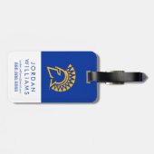 サンノゼの州のSpartansの水玉模様パターン ラゲッジタグ (裏面横)