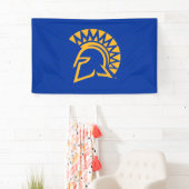 サンノゼの州のSpartansの水玉模様パターン 横断幕 (インサイチュ)