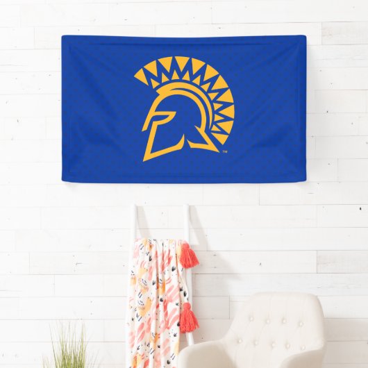 サンノゼの州のSpartansの水玉模様パターン 横断幕 (インサイチュ)