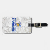 サンノゼの州のSpartansの白の大理石 ラゲッジタグ (正面横)