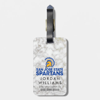 サンノゼの州のSpartansの白の大理石 ラゲッジタグ