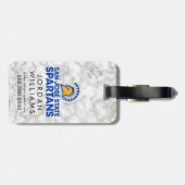 サンノゼの州のSpartansの白の大理石 ラゲッジタグ (裏面横)