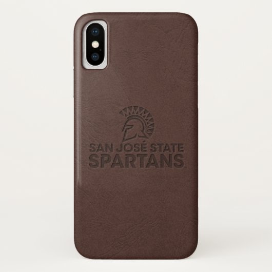 サンノゼの州のSpartansの革 Case-Mate iPhoneケース (裏面)