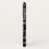 サンノゼの州のSpartansの黒い大理石 Case-Mate iPhoneケース (裏面/左)