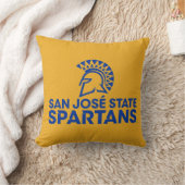 サンノゼの州のSpartansカーボン繊維パターン クッション (ブランケット)