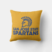 サンノゼの州のSpartansカーボン繊維パターン クッション (裏面)