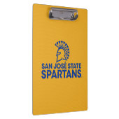 サンノゼの州のSpartansカーボン繊維パターン クリップボード (右)