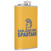 サンノゼの州のSpartansカーボン繊維パターン フラスク (右)