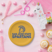 サンノゼの州のSpartansカーボン繊維パターン ペーパープレート (パーティー)