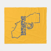 サンノゼの州のSpartans愛 フリースブランケット (正面(横))