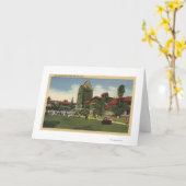 サンノゼの州立大学のキャンパスの眺め カード (黄色い花)