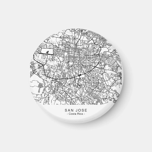 サンノゼの市地図 マグネット (正面)