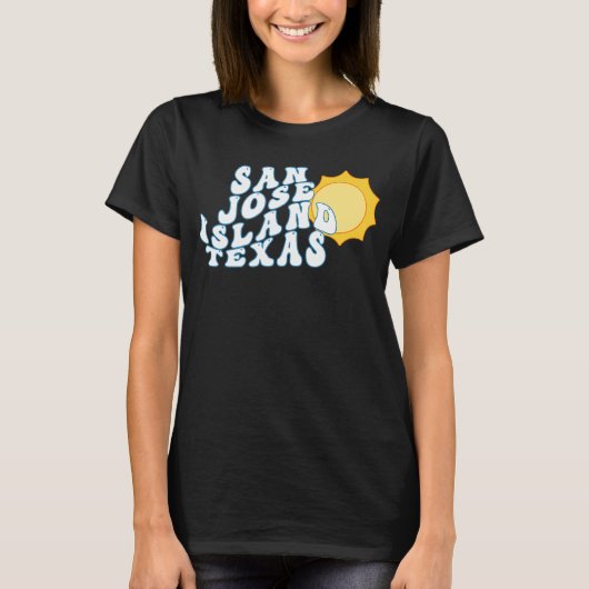 サンノゼアイランドテキサス州TXサンライズバケーションスーベリーメント Tシャツ (正面)