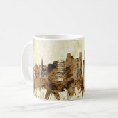 サンノゼカリフォルニアシティスケープ コーヒーマグカップ (正面左)