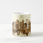 サンノゼカリフォルニアシティスケープ コーヒーマグカップ (中央)