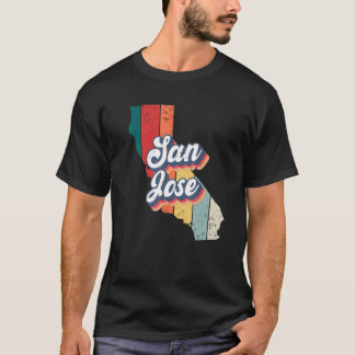 サンノゼシティレトロヴィンテージホームタウンカリフォルニア Tシャツ