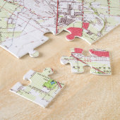 サンノゼヴィンテージの地図（1961年） ジグソーパズル (側面)