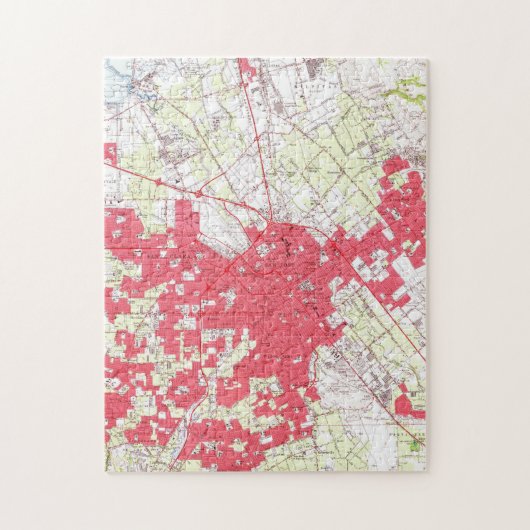 サンノゼヴィンテージの地図（1961年） ジグソーパズル (縦)