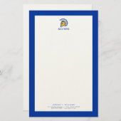 サンノゼ州スパルタンスアルミニ 便箋 (正面/裏面)