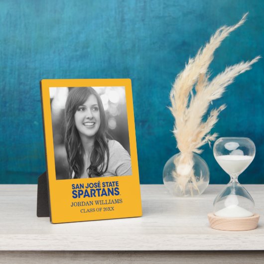 サンノゼ州スパルタンスワードマーク フォトプラーク (側面)