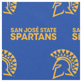 サンノゼ州スパルタンブルーパターン ファブリック (クローズアップ)