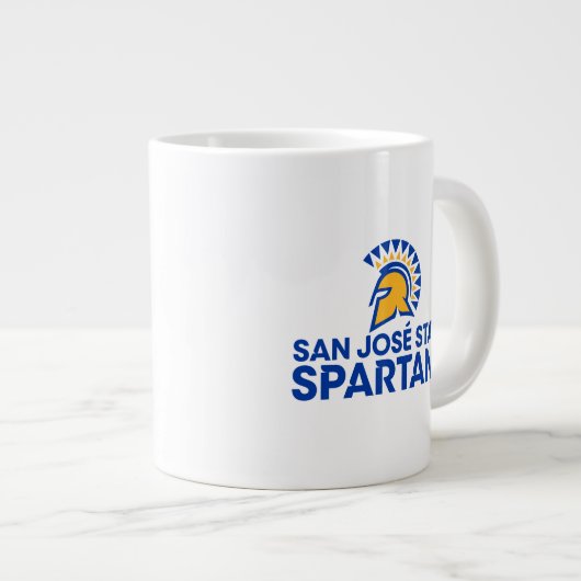 サンノゼ州スパルタンロゴワードマーク ジャンボコーヒーマグカップ (正面右)