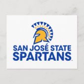 サンノゼ州スパルタンロゴワードマーク ポストカード (正面)