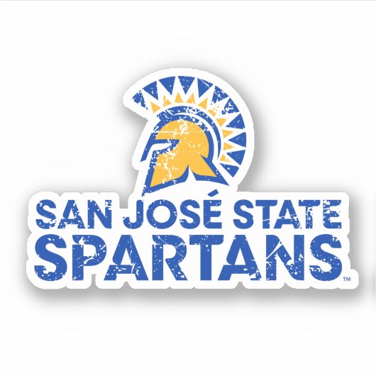 サンノゼ州スパルタンロゴワードマ動揺してーク シール (正面)