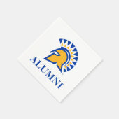 サンノゼ州スパルタン同窓生 スタンダードカクテルナプキン (角)