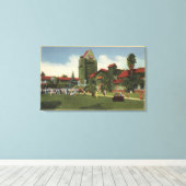 サンノゼ州大学キャンパスのビュー キャンバスプリント (インサイチュ (ウッドフロア))