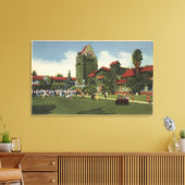 サンノゼ州大学キャンパスのビュー キャンバスプリント (インサイチュ (リビング))