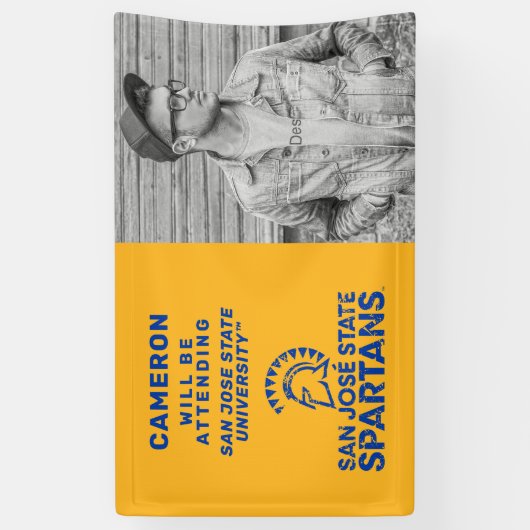 サンノゼ州 |卒業生がバナーに参加 横断幕 (縦)