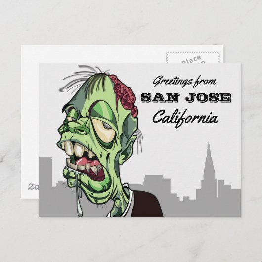 サンノゼ旅行からの挨拶 ポストカード (正面/裏面)