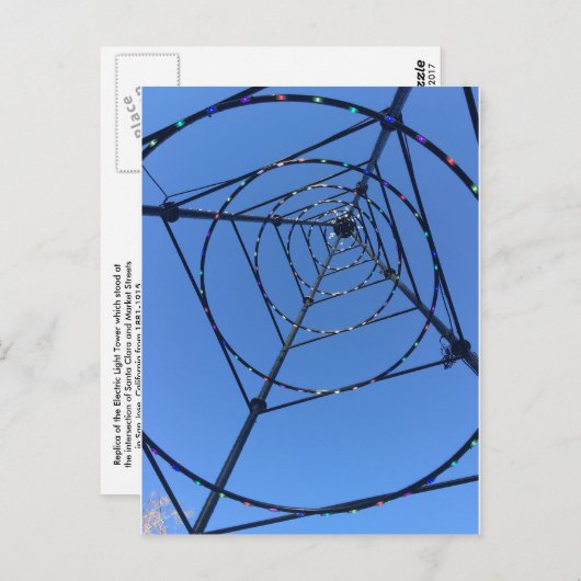 サンノゼ電灯塔はがき ポストカード (正面/裏面)