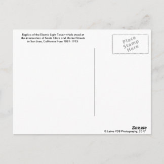 サンノゼ電灯塔はがき ポストカード