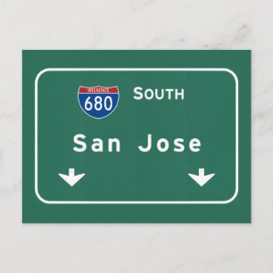 サンノゼ・カリフォルニア州間高速道路Freeway : ポストカード