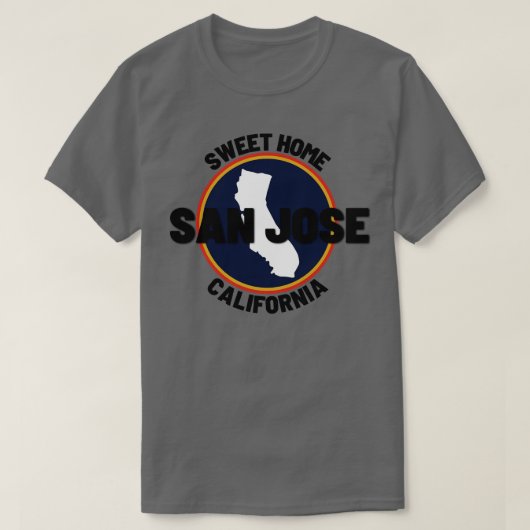 サンノゼ・カリフォルニア3 Tシャツ (デザイン正面)