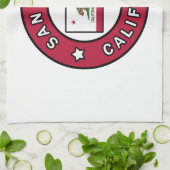 サンノゼ・カリフォルニア キッチンタオル (折り畳み)