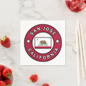 サンノゼ・カリフォルニア スタンダードカクテルナプキン (インサイチュ)