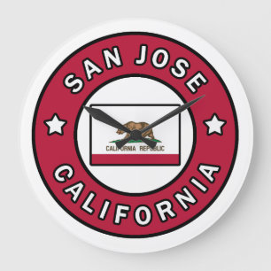 サンノゼ・カリフォルニア ラージ壁時計