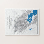 サンノゼ・カリフォルニアUSAトラベルシティマップ ジグソーパズル (横)