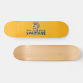 サンノゼ・ステート・スパルタンズ ロゴワーマーク ダストレス加工 スケートボード (横)
