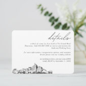 サンノゼCA結婚ズホテルルームブロック詳細 エンクロージャーカード (スタンド正面)