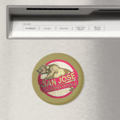 サンノゼCaliforniaヴィンテージベア磁石 マグネット (インサイチュ (食洗機))