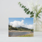 サンノックス湾のカイステアルアブハイルとCirMhor ポストカード (スタンド正面)