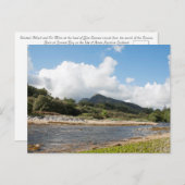 サンノックス湾のカイステアルアブハイルとCirMhor ポストカード (正面/裏面)