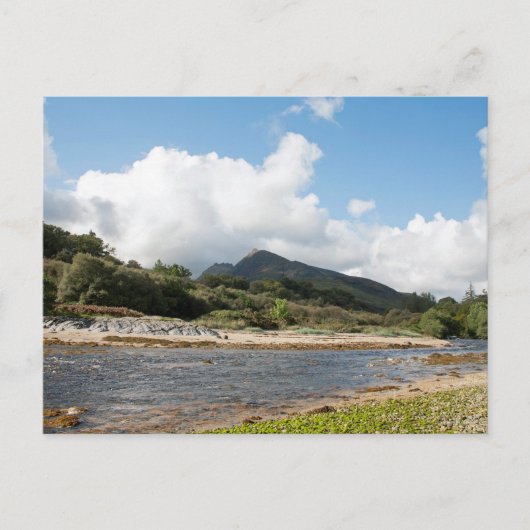 サンノックス湾のカイステアルアブハイルとCirMhor ポストカード (正面)