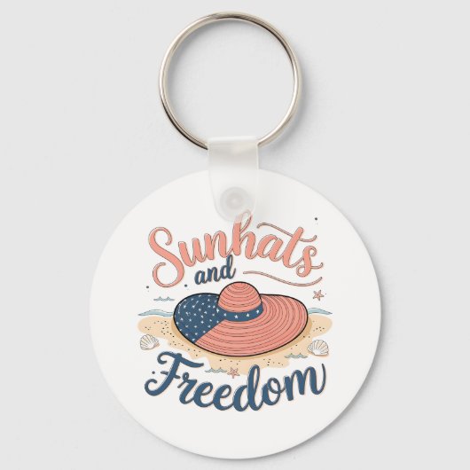 サンハットと自由の愛国心 キーホルダー (正面)