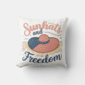 サンハットと自由の愛国心 クッション (正面)